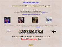 Tablet Screenshot of borzois.com